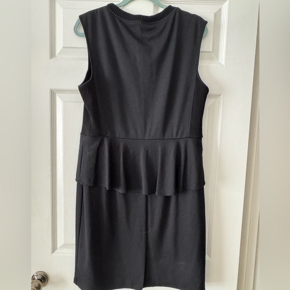 Spense Black Peplum Dress - Picture 2 of 4
